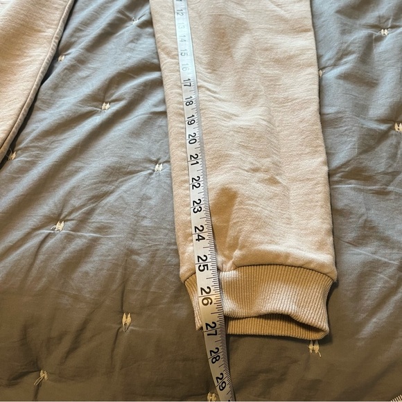 AYBL Everyday Comfy Sweatpant High Waist Joggers in Dove Gray / Tan Size Small - Picture 12 of 13